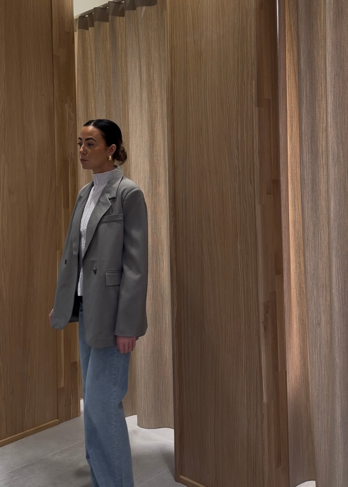 VMCILJE Blazer - Light Grey Melange